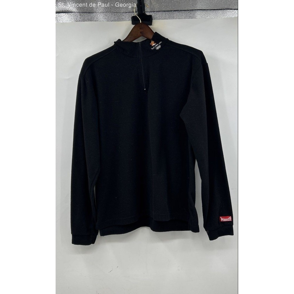 Marker Salt Lake City 2002 Sweater Men's Medium Black Lightweight
